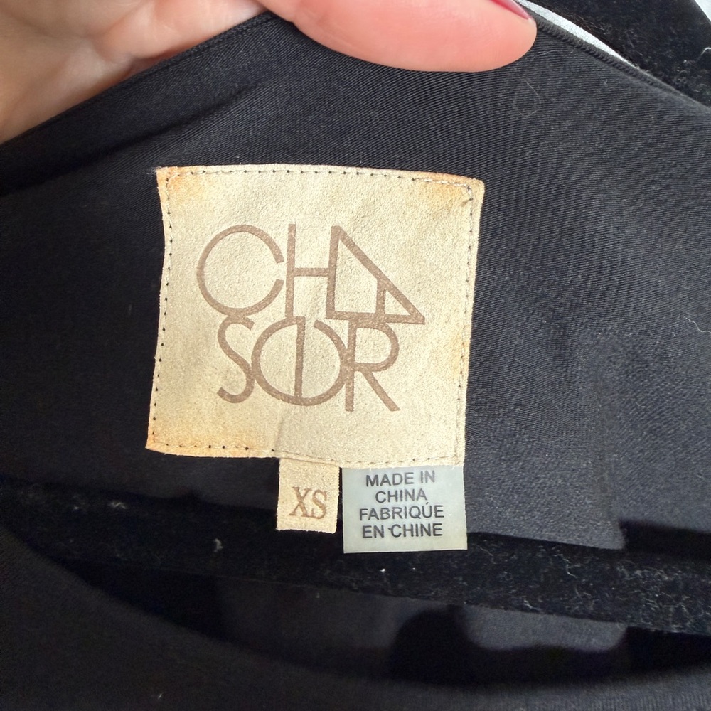 Chaser Black Long Sleeve Cutout Bodysuit Snap Closure | Size XS - Picture 10 of 10